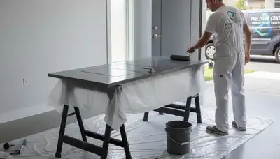 Professional door painting in Saint Charles MO by expert house painters for durable exterior finishes