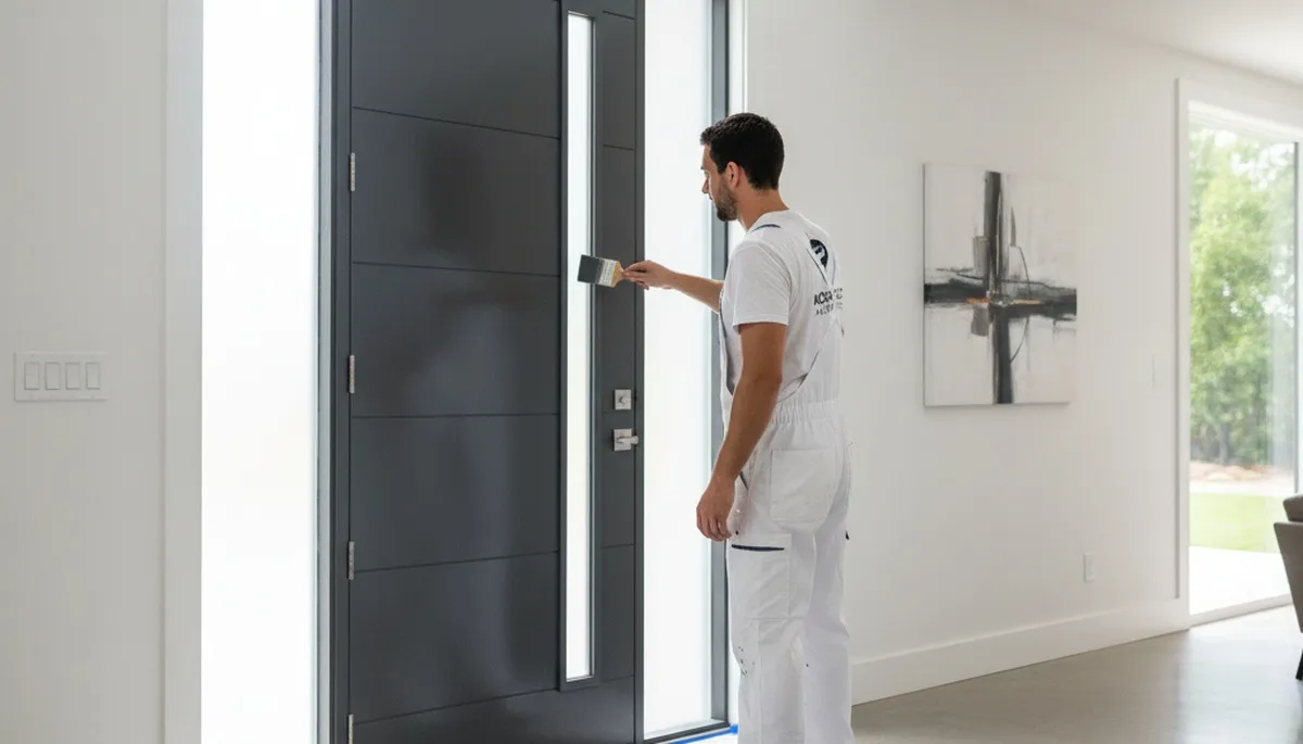 Professional door painting service in Saint Charles MO by expert house painters for durable finishes