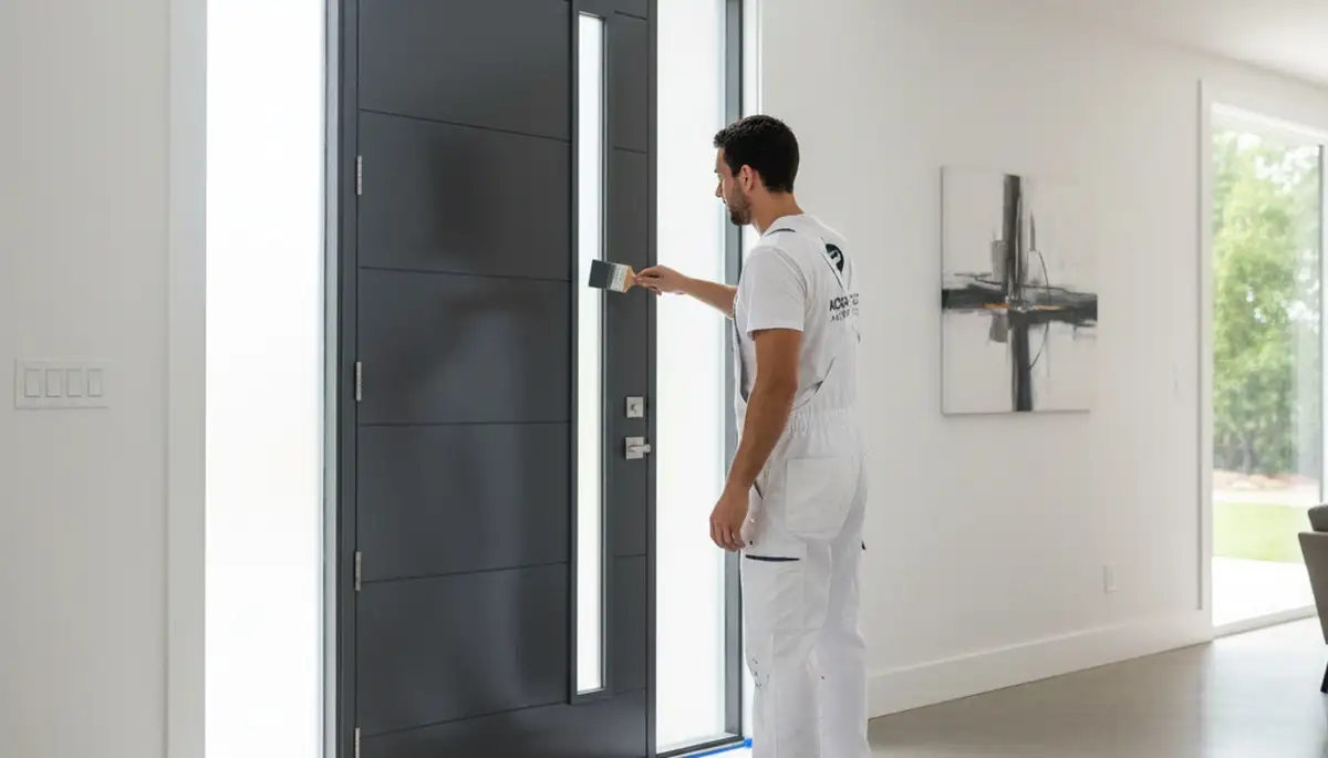 Professional door painting service in Saint Charles MO by expert house painters for durable finishes