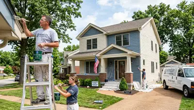 Professional house painters in Saint Charles MO providing expert residential painting services