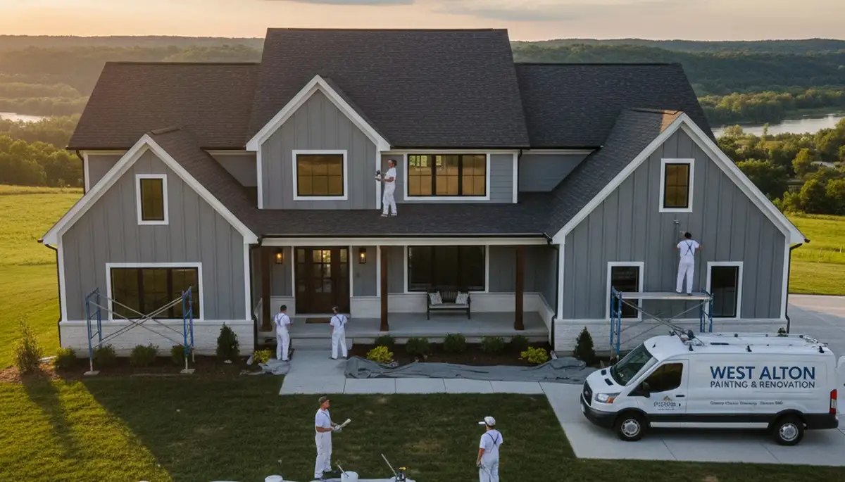 House painting service in Saint Charles, MO by House Painters St Charles MO on a residential property