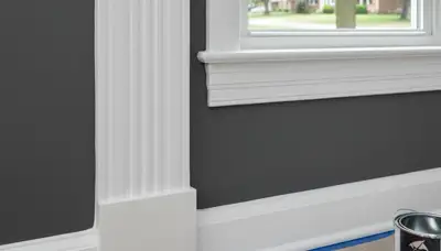 Professional interior trim painting with crisp lines highlighting Saint Charles MO home details