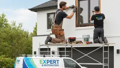 Professional wood rot repair on exterior siding by house painters in Saint Charles, MO